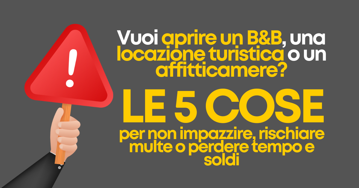 Illustrazione di una casa con valigia e icona check ✅, simbolo di B&B o locazione turistica aperta in regola nel 2025