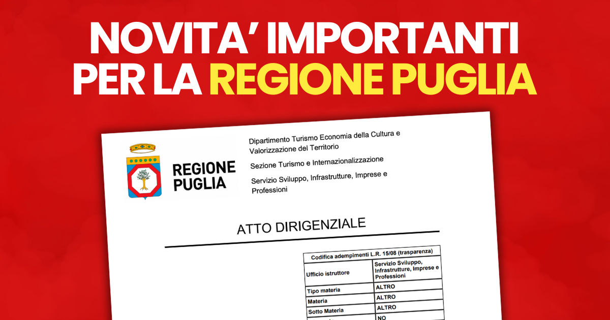 Puglia: nuovi obblighi per chi affitta. SCIA, CIA e assicurazione obbligatoria