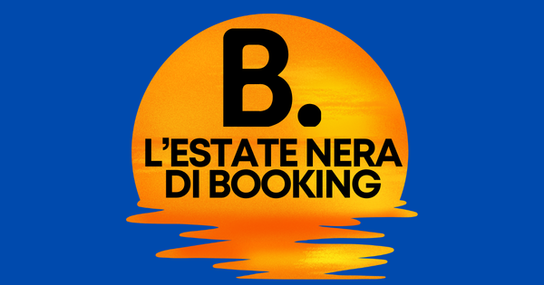 Immagine illustrativa di un host sorpreso davanti al logo Booking.com in tilt, con badge Preferred che si spegne.
